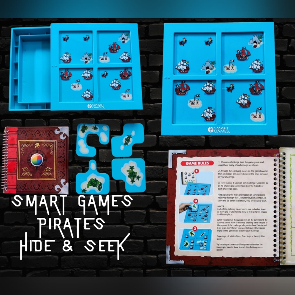 1 Player Smart Games Pirate Hide & Seek Logic Game Puzzle Elementary School